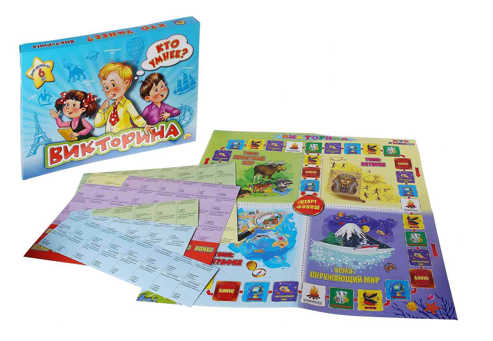 

Настольная карточная игра - Викторина. Кто умнее