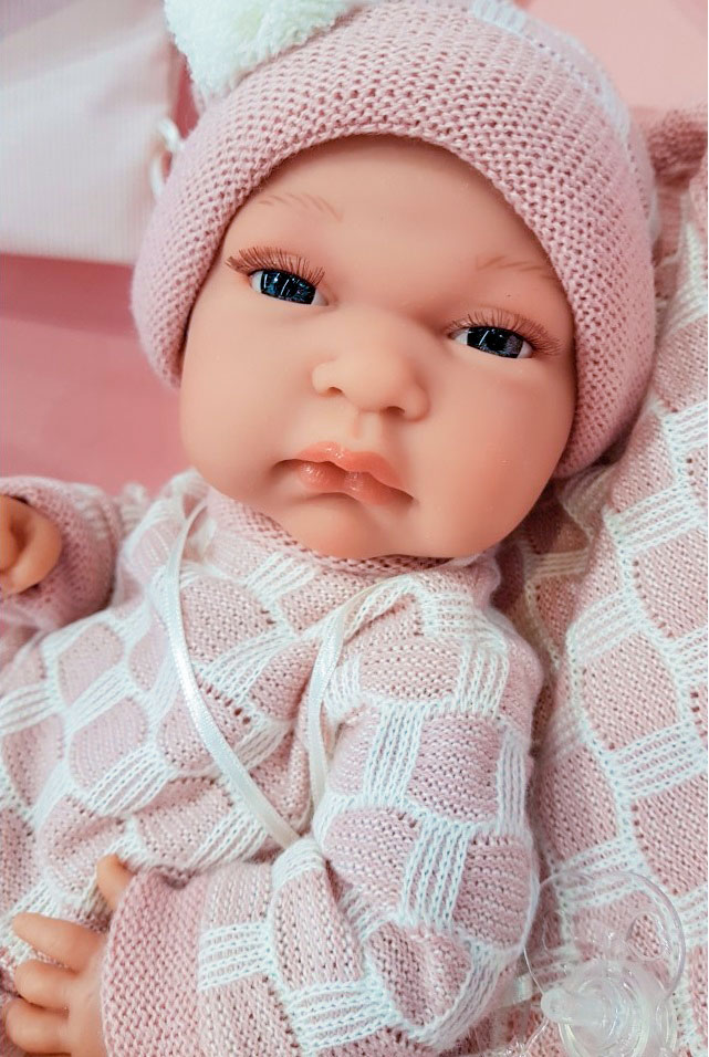 Кукла-младенец Луиза в розовом, 33 см  