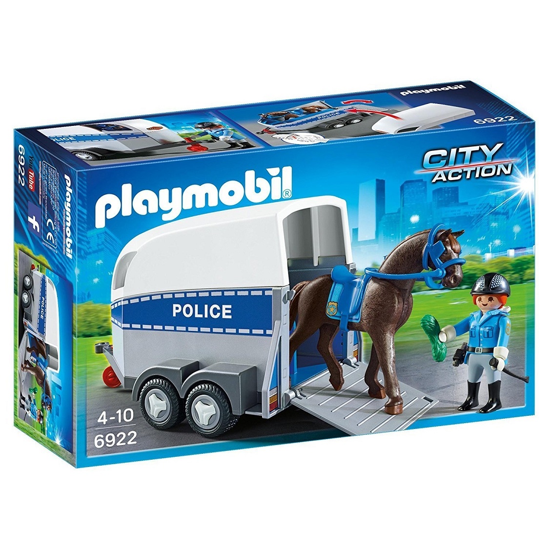 

Playmobil Полиция с лошадью и прицепом
