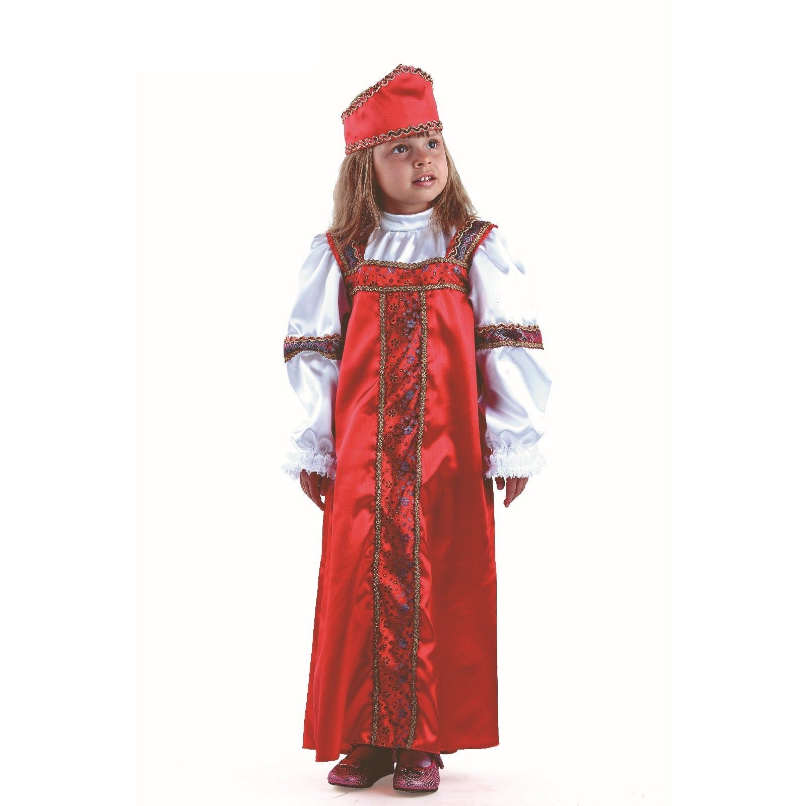 

Карнавальный костюм Марья-искусница, текстиль, размер 140-72