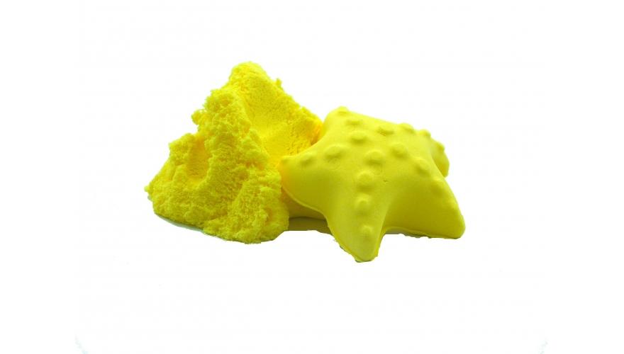 Кинетический пластилин Zephyr жёлтый, 0,3 кг.  