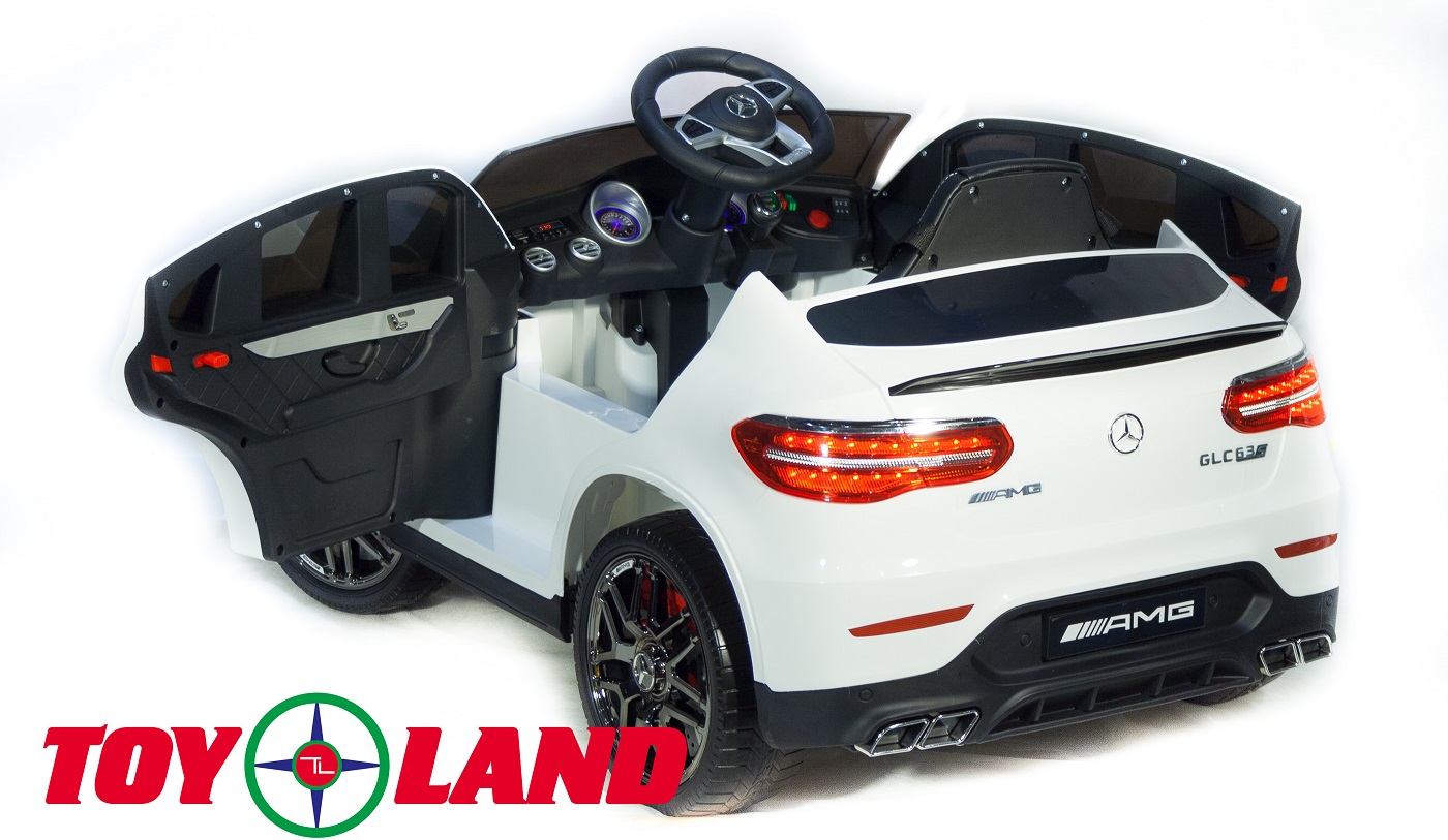 Электромобиль Mercedes-Benz AMG GLC63 Coupe 4x4 белого цвета, ToyLand, QLS-5688 