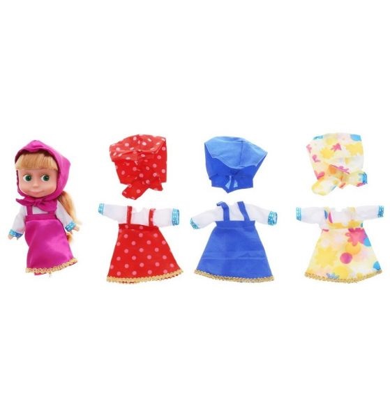Интерактивная кукла Маша озвученная, с 3 комплектами одежды  