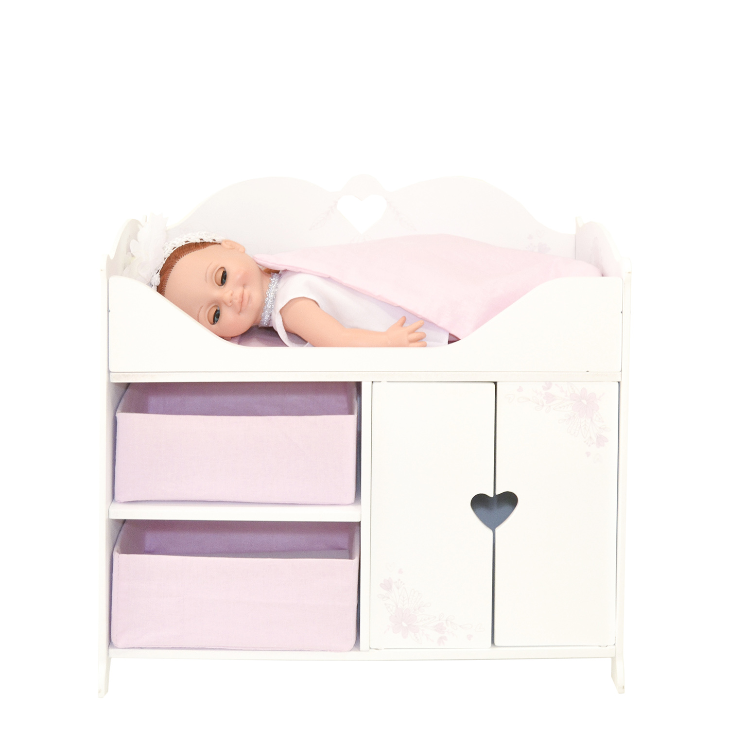 Кроватка-шкаф для кукол серия Розали, цвет Бьянка  