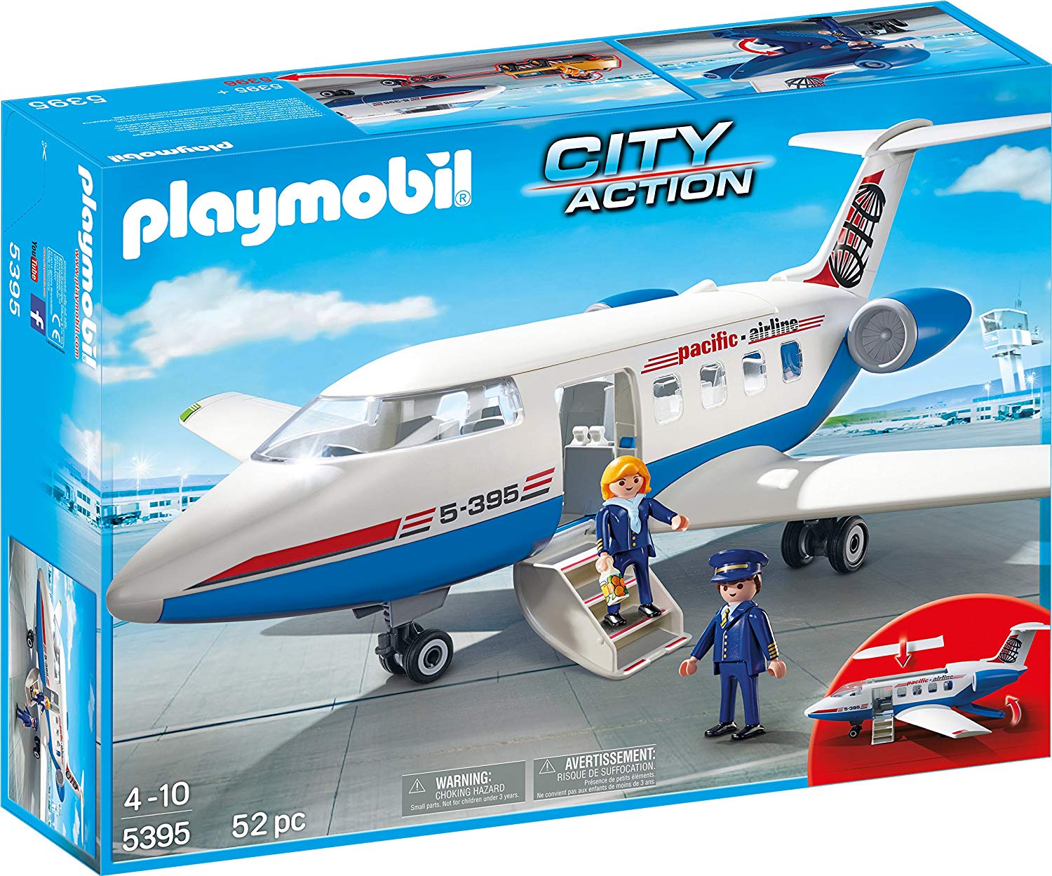 Конструктор Playmobil. Серия Городской Аэропорт. Пассажирский самолет  