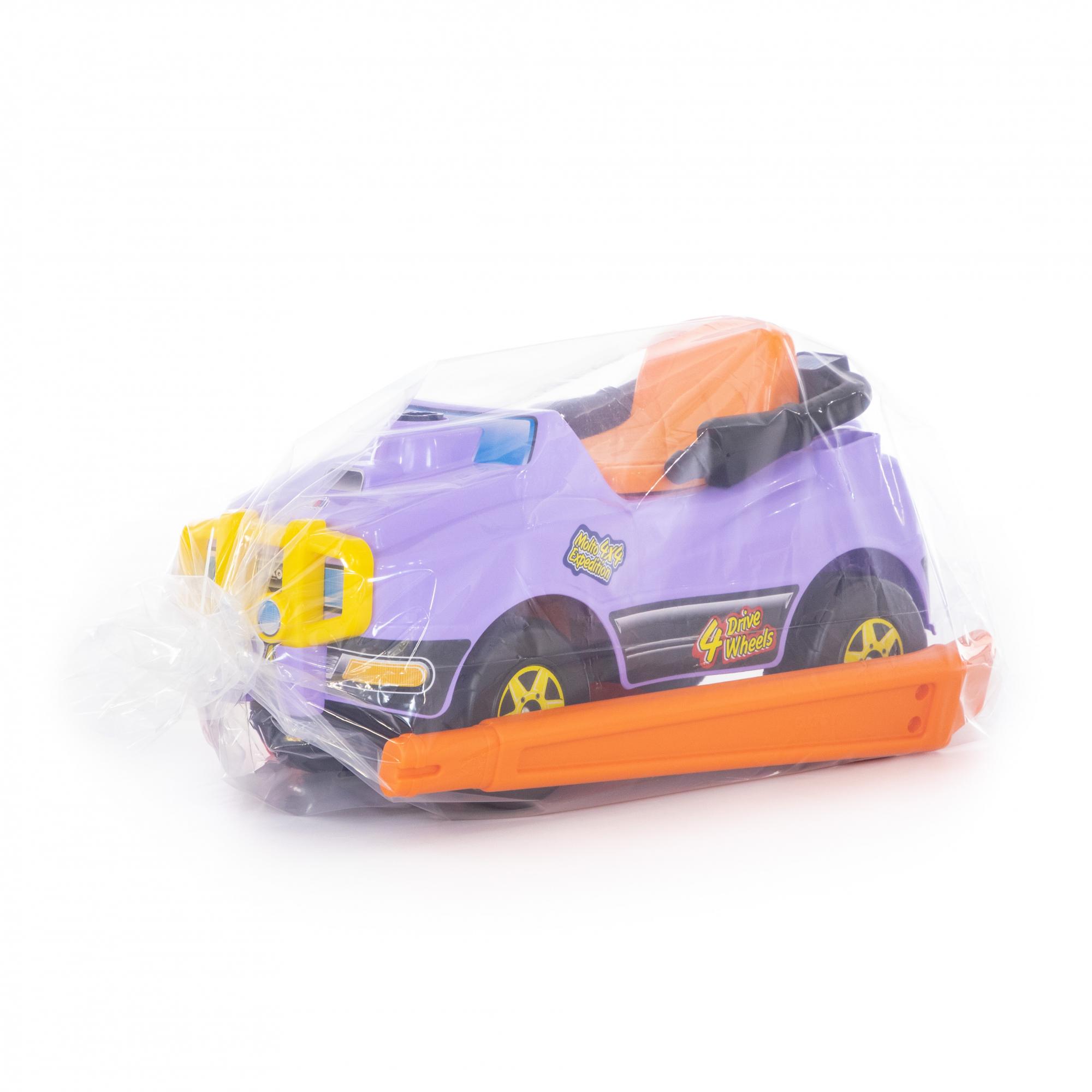 Детский автомобиль Джип-каталка с ручкой - №4, сиреневый  