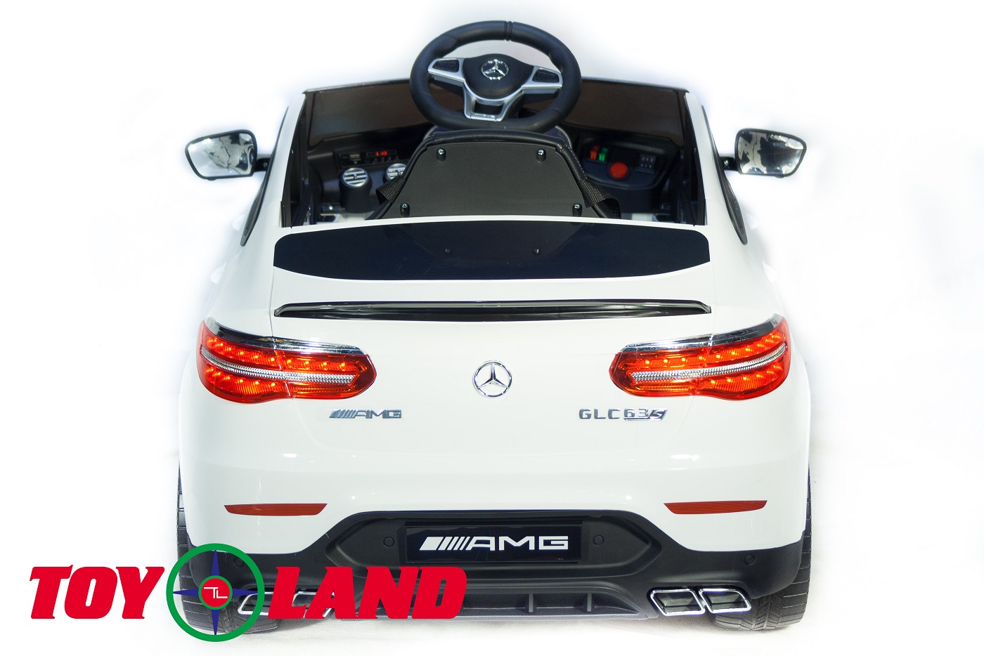 Электромобиль Mercedes-Benz AMG GLC63 Coupe 4x4 белого цвета, ToyLand, QLS-5688 