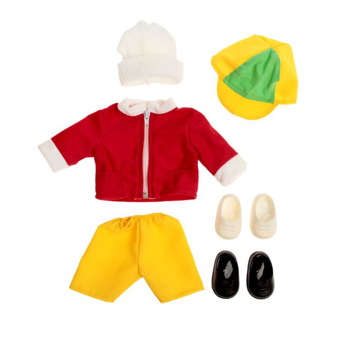 Кукла - Мальчик дидактический с комплектом сезонной одежды, 43 см.  