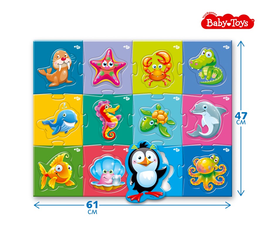 

Пазлы-макси ®BabyToys - Водный мир, 61 х 47 см