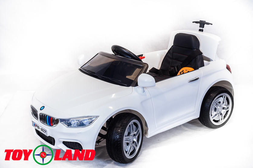 Электромобиль ToyLand BMW 3 белого цвета  