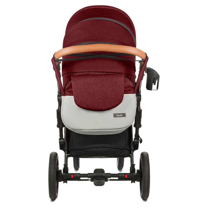 Детская коляска Nuovita Carro Sport 2 в 1, Granato Argenteo/Гранатово-серебристый  