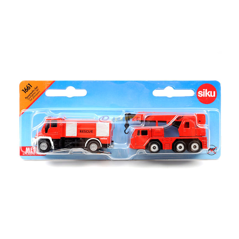 Игровой набор - Пожарные машинки, 2 штуки, 1:87  