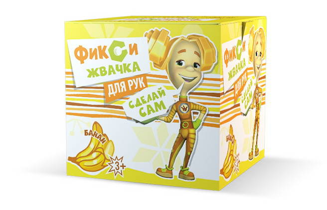 

Набор для экспериментов из серии Фикси-опыты - Жвачка для рук Банан
