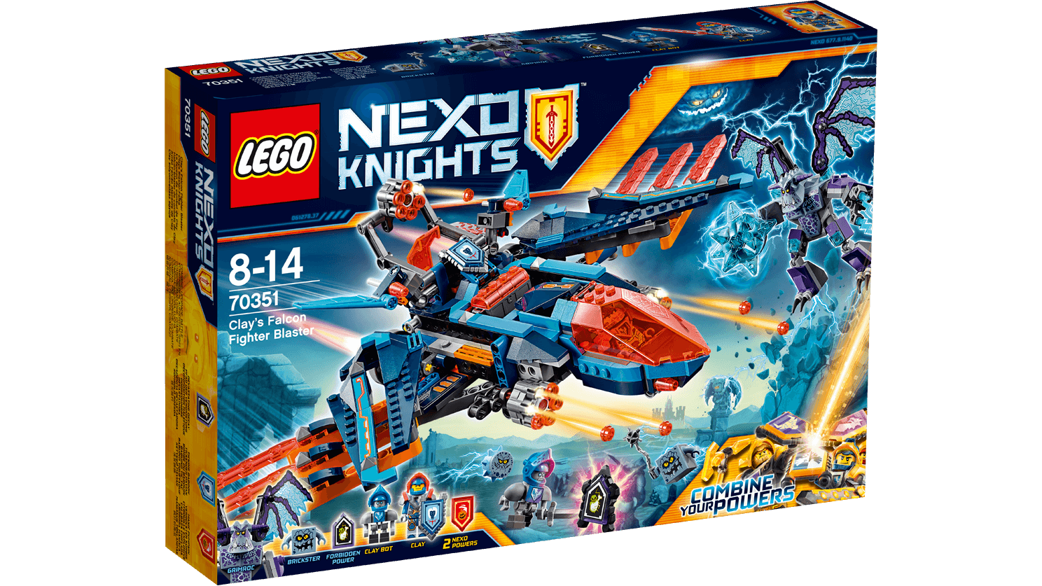 Lego Nexo Knights. Самолёт-истребитель Сокол Клэя  