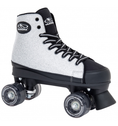 Ролики-квады Hudora Roller Skates Silver Glamour, 40 