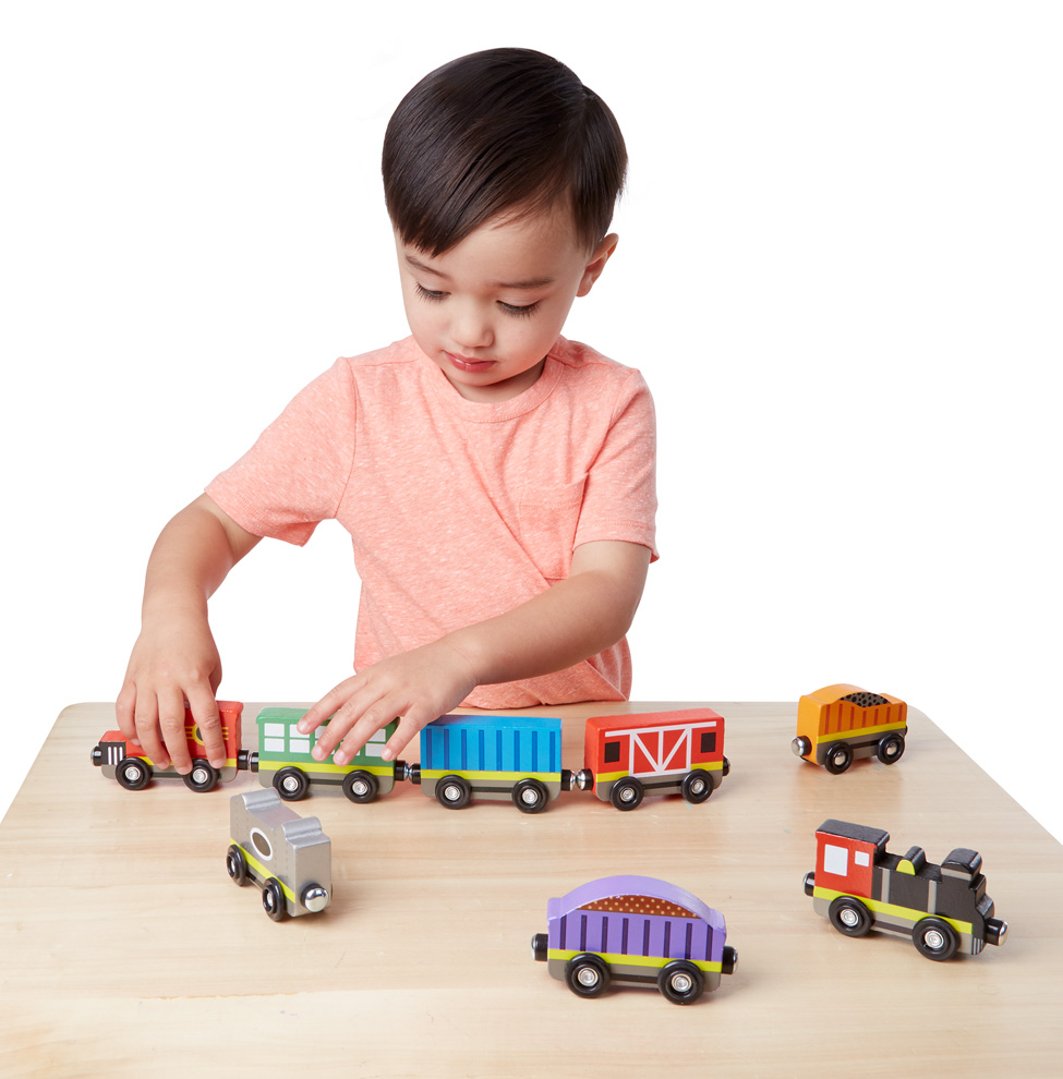 Набор вагончиков - Деревянные игрушки  