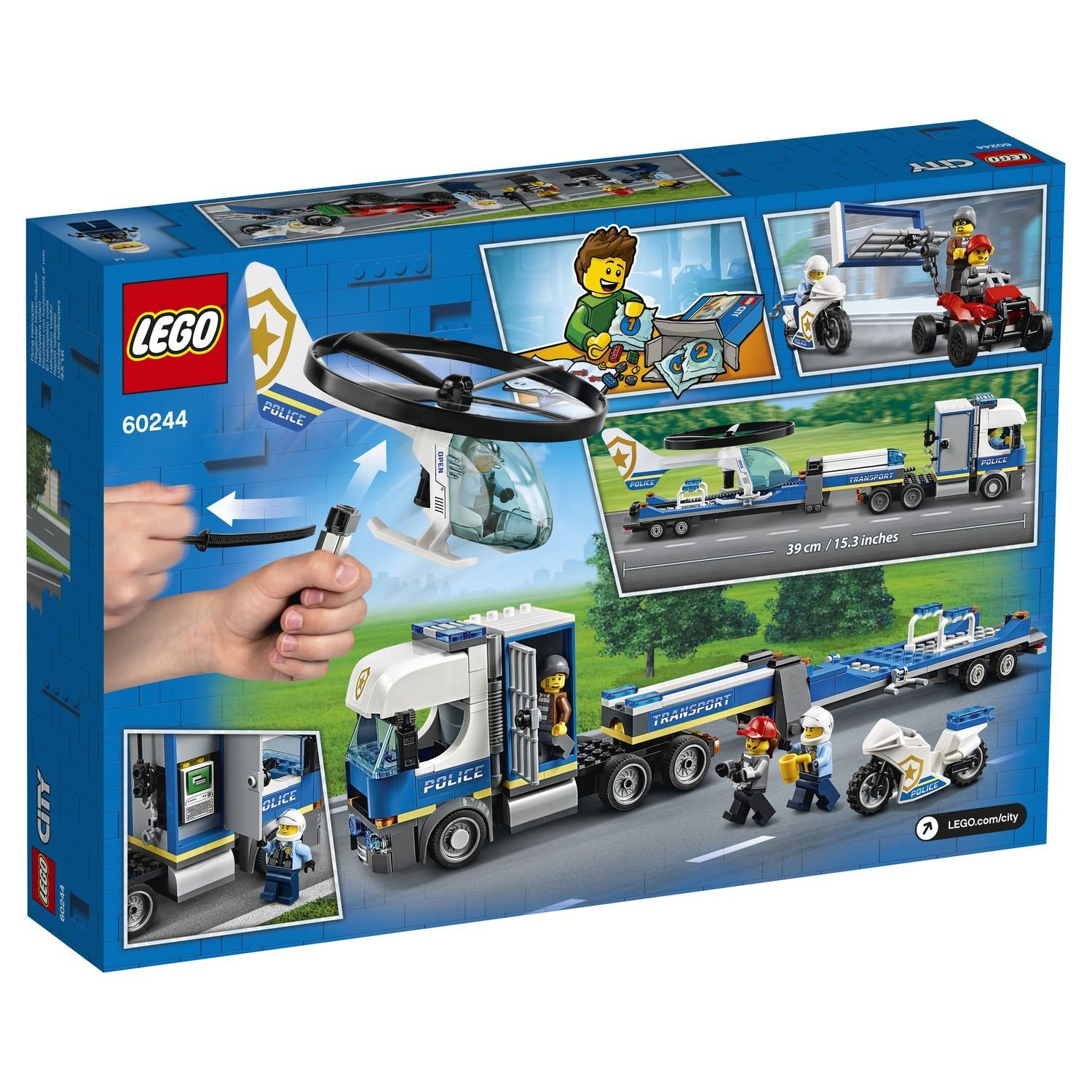 Конструктор Lego® City Police - Полицейский вертолетный транспорт  