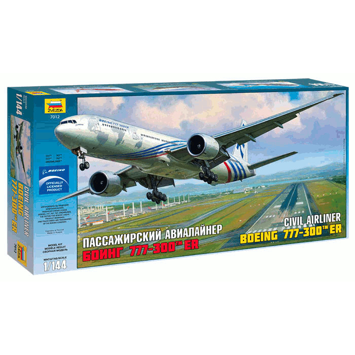 

Сборная модель - Пассажирский авиалайнер Боинг-777-300ER