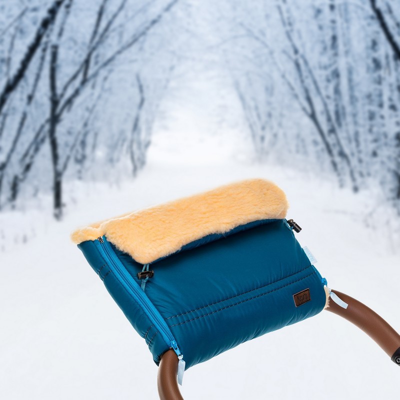 Муфта меховая для коляски Nuovita Alpino Pesco Turchese/Бирюзовый  