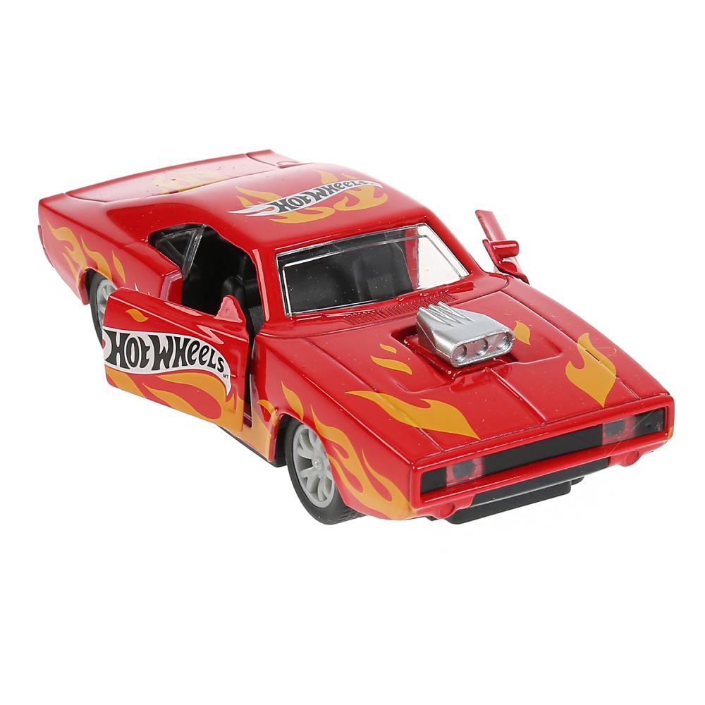 Машина спорткар Hot Wheels 12 см красная со светом и звуком двери открываются металлическая инерционная  