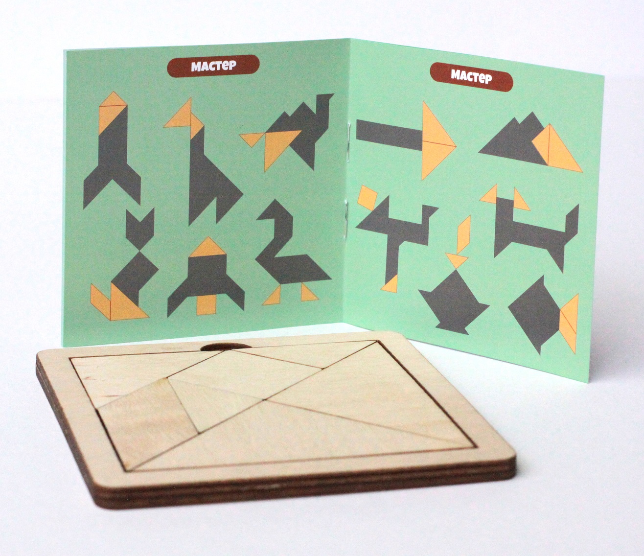 Игра головоломка деревянная – Танграм, малая  