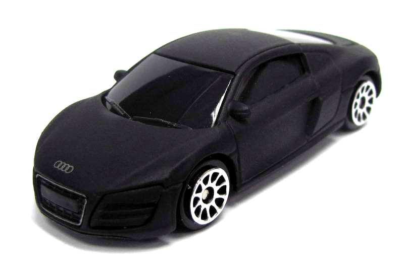 

Машина металлическая Audi R8 V10, черный матовый цвет, 1:64