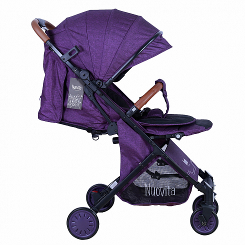 Прогулочная коляска Nuovita Giro Lux, Фиолетовый, Черный  