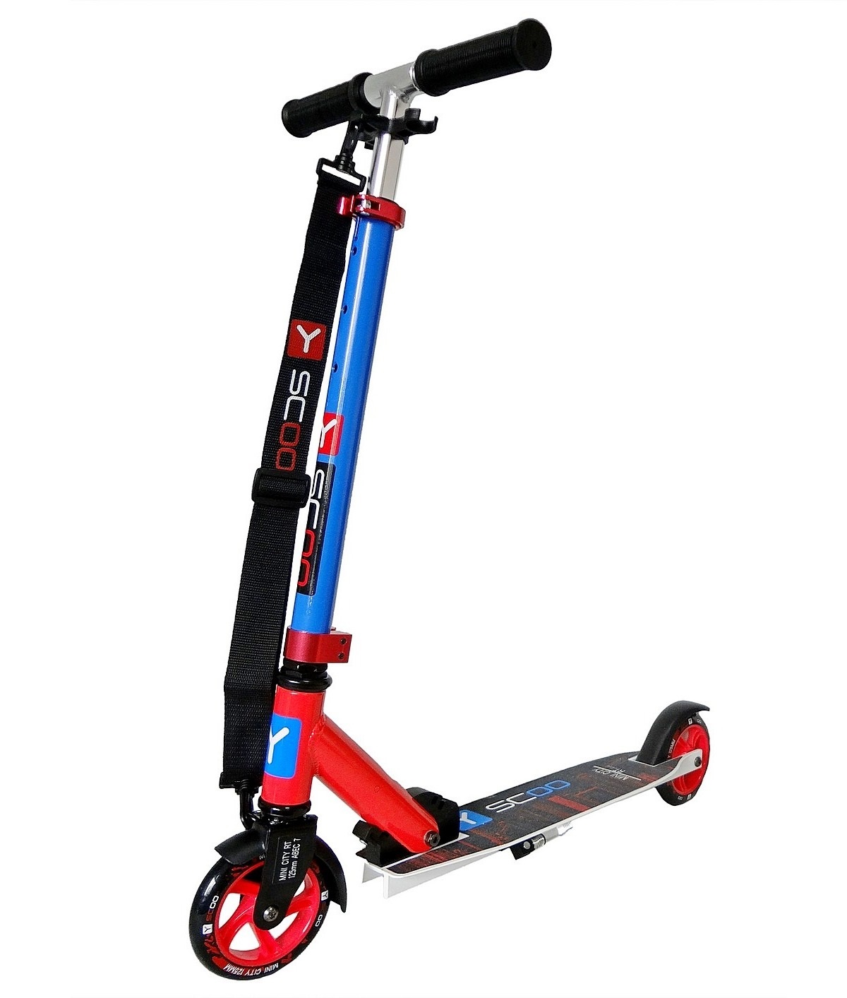 

Двухколесный самокат Mini City 125 Montreal red+blue Y-Scoo, 4416RT