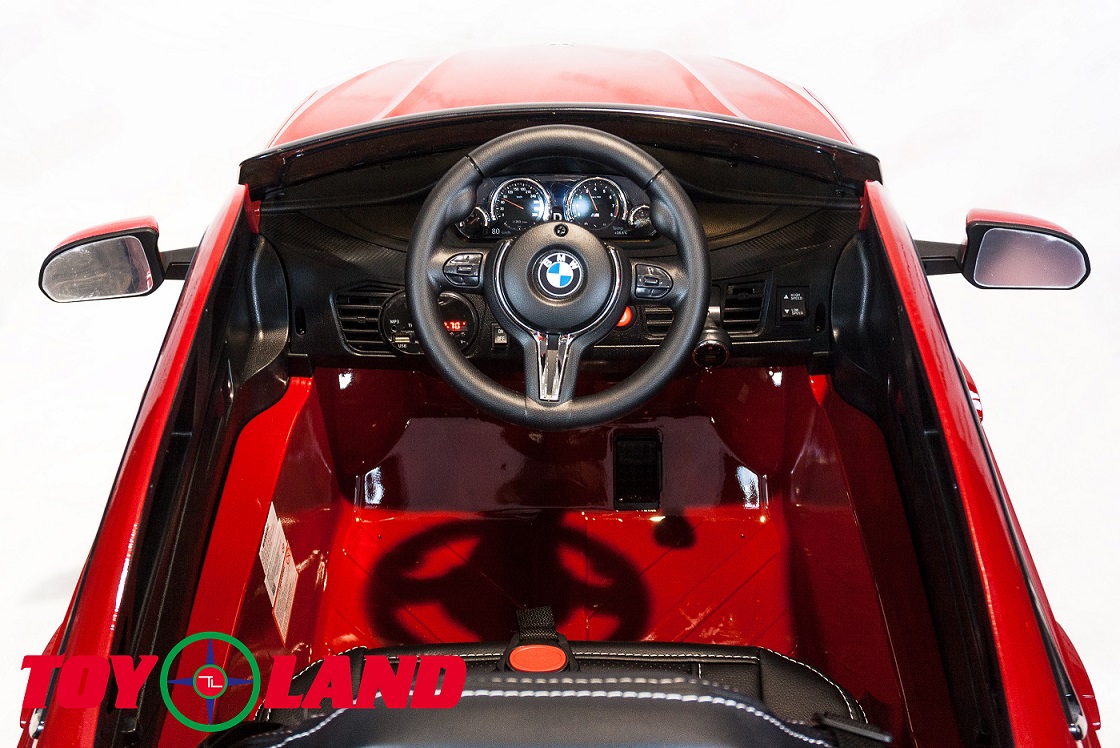 Электромобиль ToyLand BMW X6 mini красного цвета  