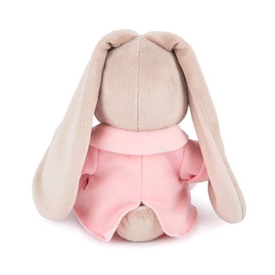 Мягкая игрушка – Зайка Ми в розовой меховой курточке, малая, 18 см  