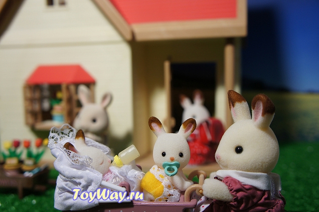 Sylvanian Families - Двойняшки Филипп и Николь в коляске  