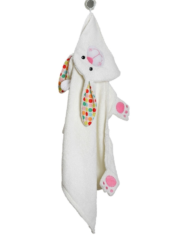 Полотенце с капюшоном для детей Зайка Белла Bella the Bunny, 2+  