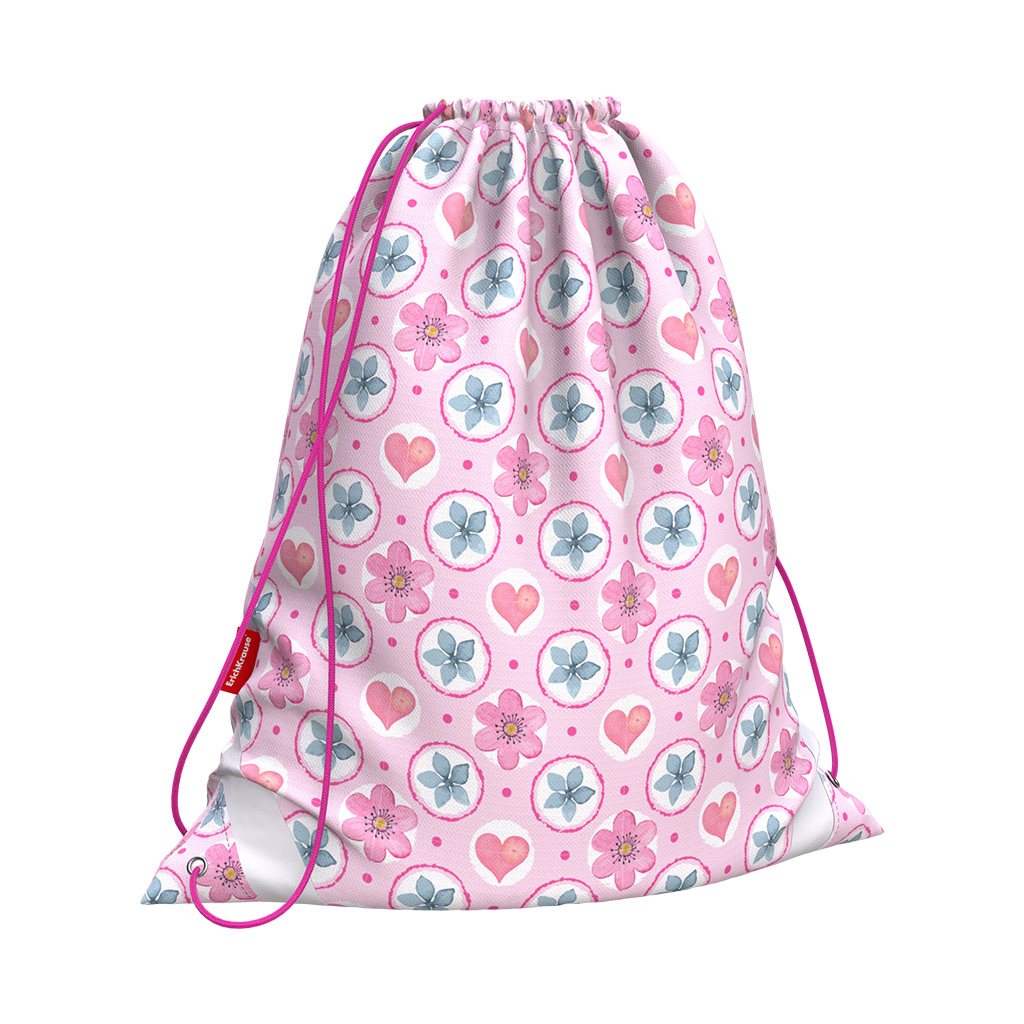 

Мешок для обуви Pink Flowers, размер 36,5 х 44 см