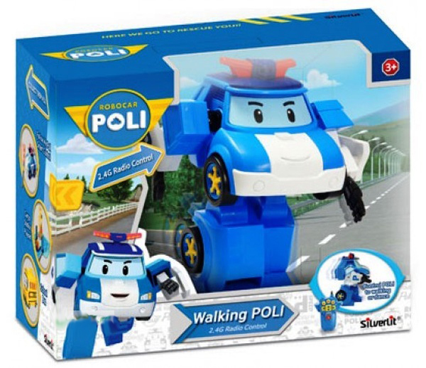 Robocar Poli на радиоуправлении, управляется в виде робота   