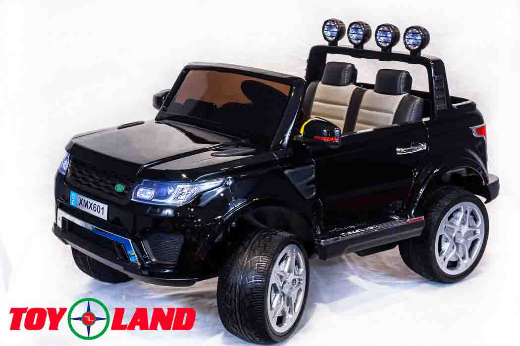 

Электромобиль Джип Range Rover ХМХ 601 4х4 10А, черный краска, свет и звук