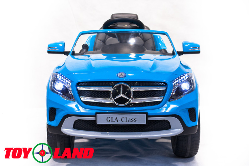 Электромобиль – Mercedes-Benz GLA R653, синий, свет и звук  