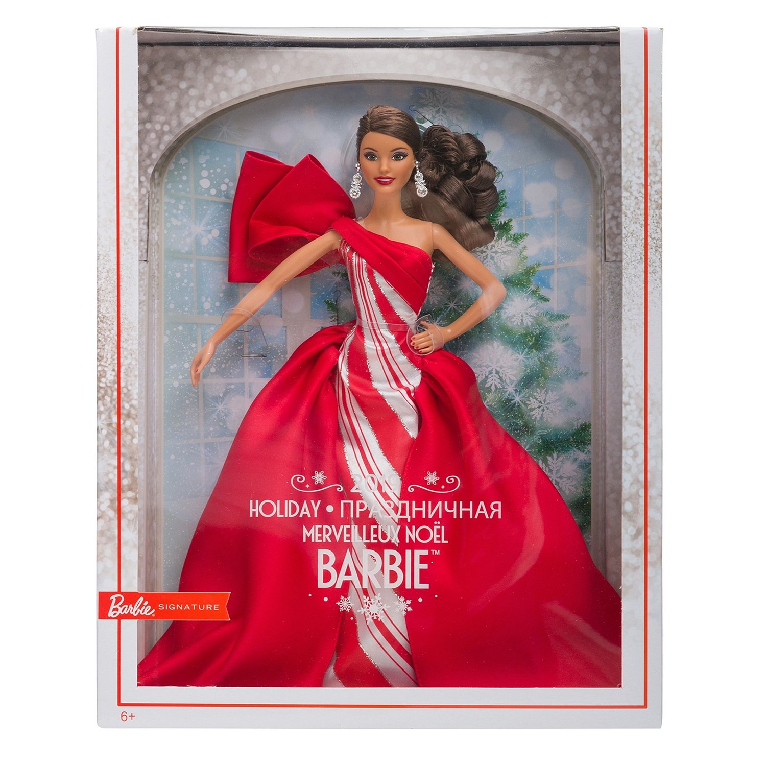 Праздничная кукла Barbie®, брюнетка  