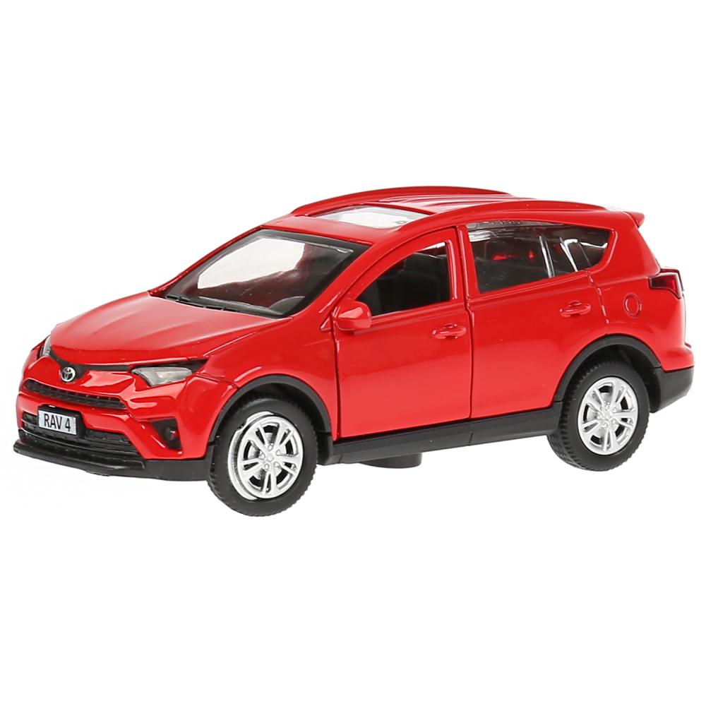 Металлическая инерционная машина - Toyota Rav4, красный, длина 12 см  