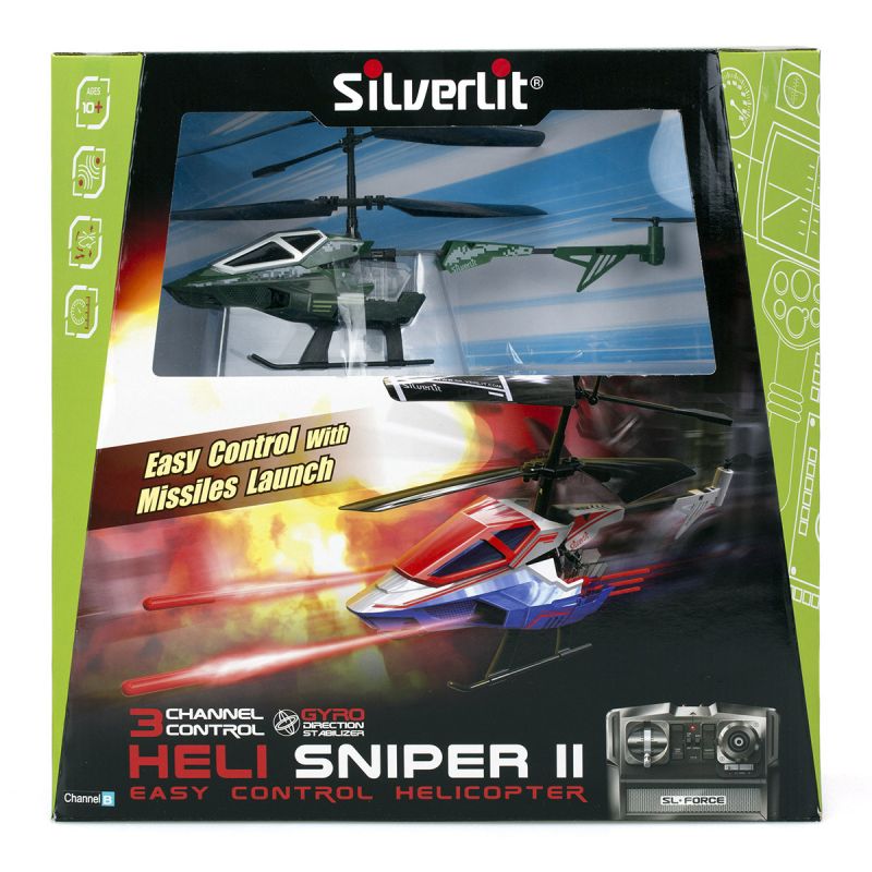 3-х канальный вертолет Heli Sniper 2 со стрелами, зеленый  