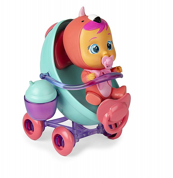 Интерактивная кукла Crybabies Magic Tears - Плачущий младенец Фэнси в комплекте с коляской и аксессуарами  