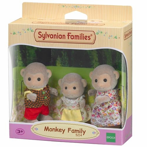 Sylvanian Families - Семья Обезьян, 3 фигурки  