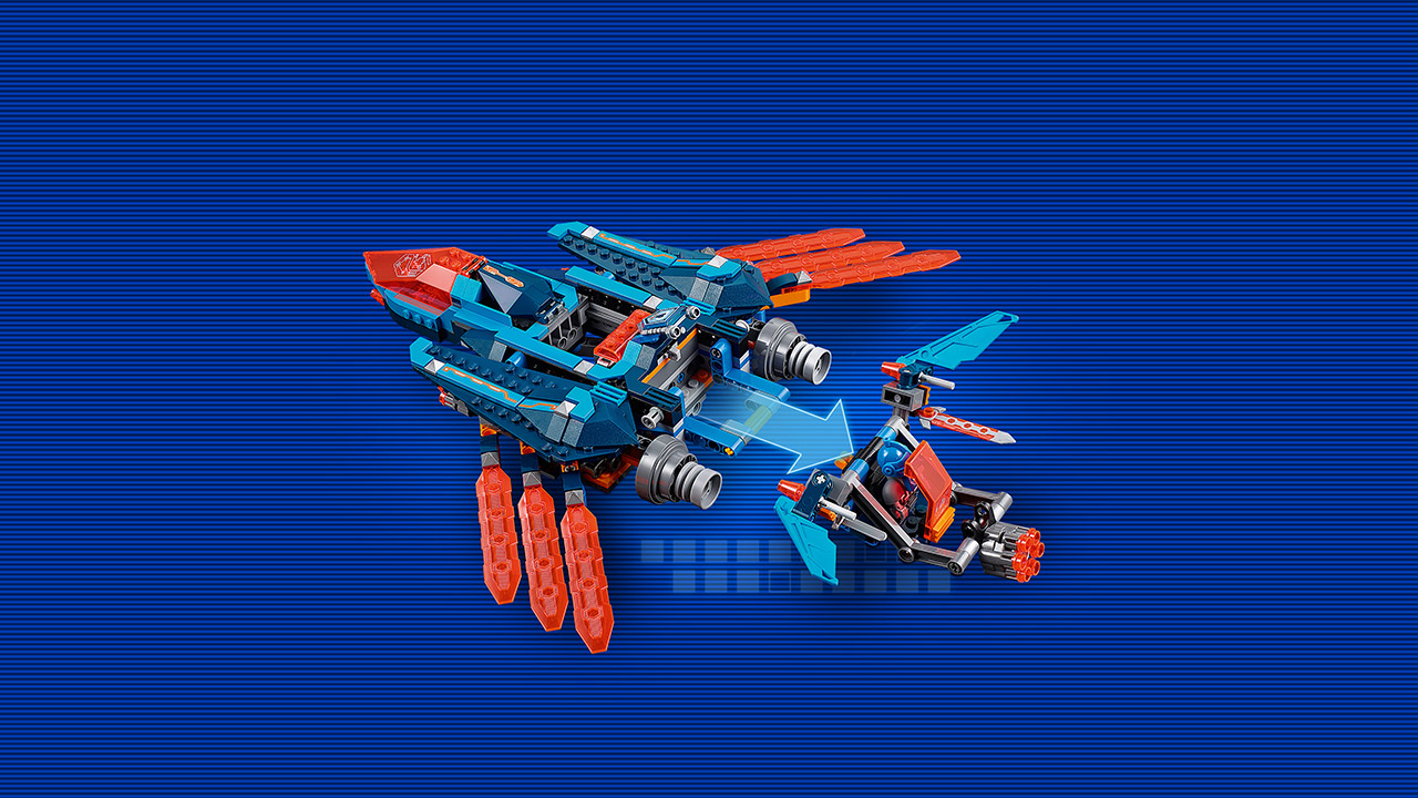 Lego Nexo Knights. Самолёт-истребитель Сокол Клэя  