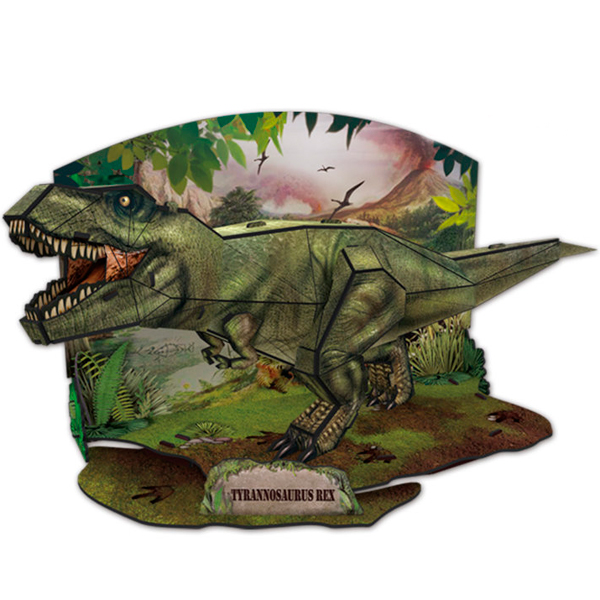 3D пазл из пенокартона – Эра Динозавров Тираннозавр, 36 деталей  
