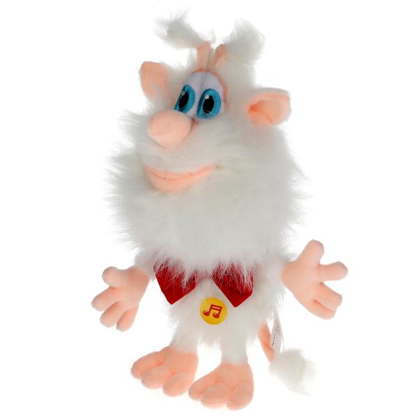 Игрушка мягкая Буба в галстуке-бабочке 20 см музыкальный чип  