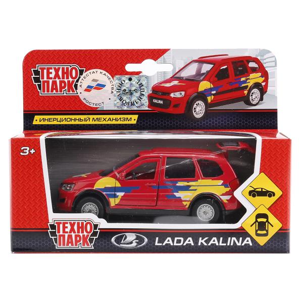 Инерционная металлическая машина - Lada Kalina Спорт, 12 см  