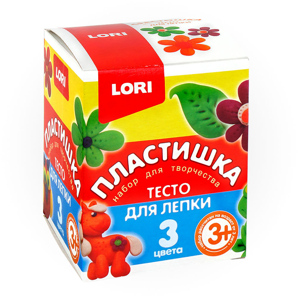 

Тесто для лепки Пластишка, набор № 16, 3 цвета по 70 гр