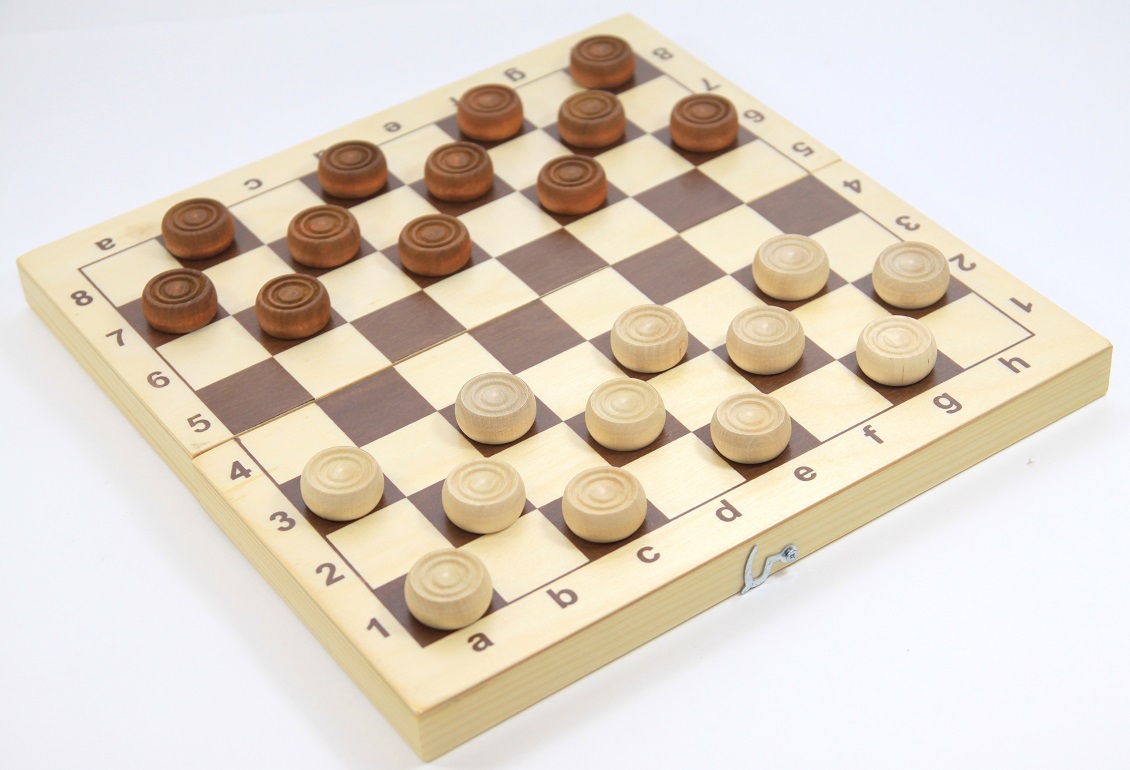 Настольная игра – Шашки деревянные  