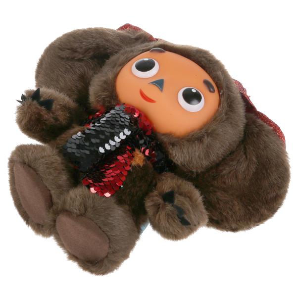 Игрушка мягкая Чебурашка в шапке и шарфе 17 см озвученный Союзмультфильм  