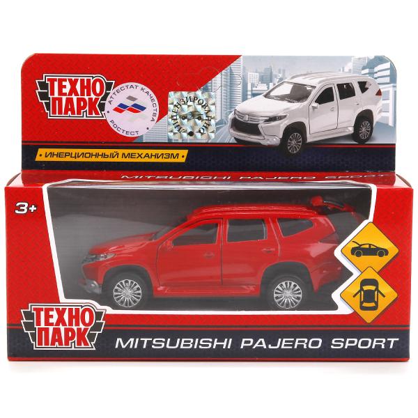 Металлическая инерционная машина - Mitsubishi Pajero Sport, 12 см  