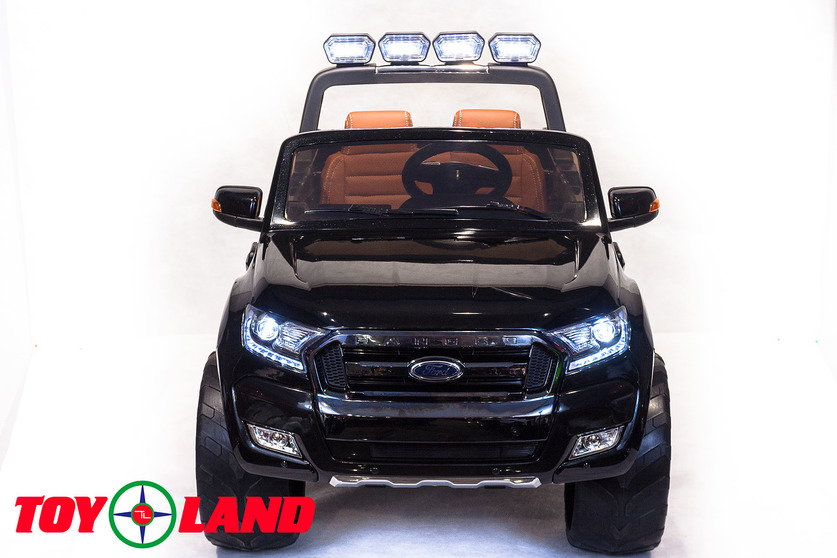 Электромобиль – Ford Ranger 2017 New 4x4, черный, свет и звук  